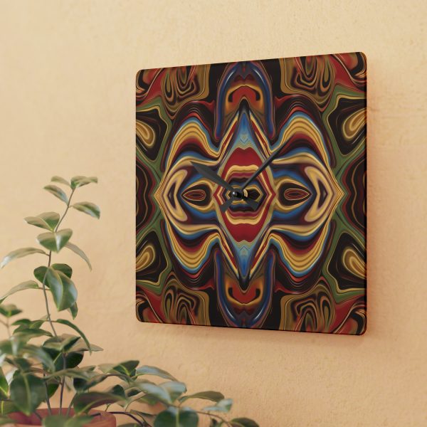 Lipnotic Kaleidoscope Background 03 - Acrylic Wall Clock - Image 3