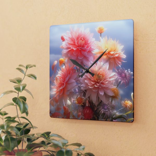 Rise and Shine Bouquet - Acrylic Wall Clock - Image 3