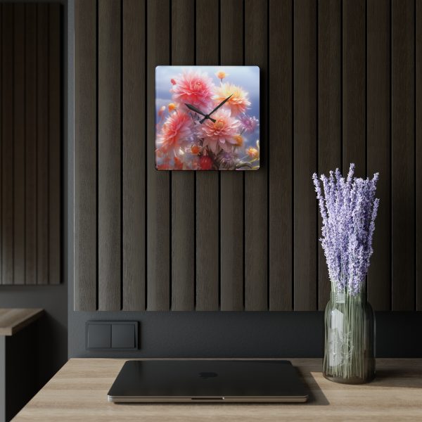 Rise and Shine Bouquet - Acrylic Wall Clock - Image 5