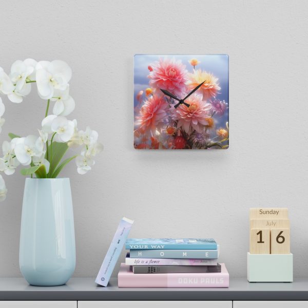 Rise and Shine Bouquet - Acrylic Wall Clock - Image 6