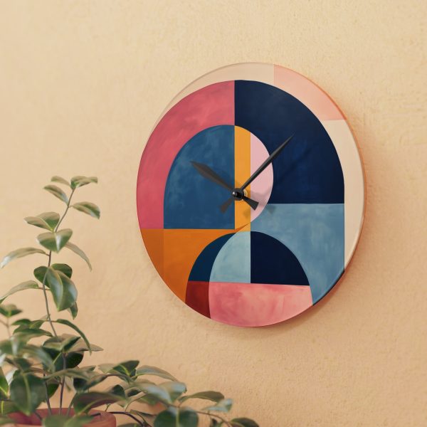 Soft Geometric Windows - Acrylic Wall Clock - Image 15