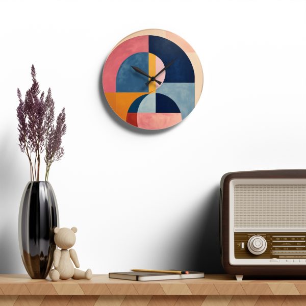 Soft Geometric Windows - Acrylic Wall Clock - Image 16