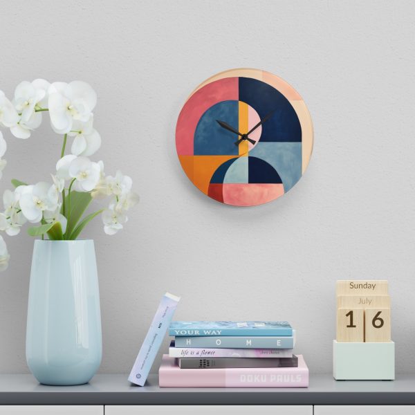 Soft Geometric Windows - Acrylic Wall Clock - Image 18