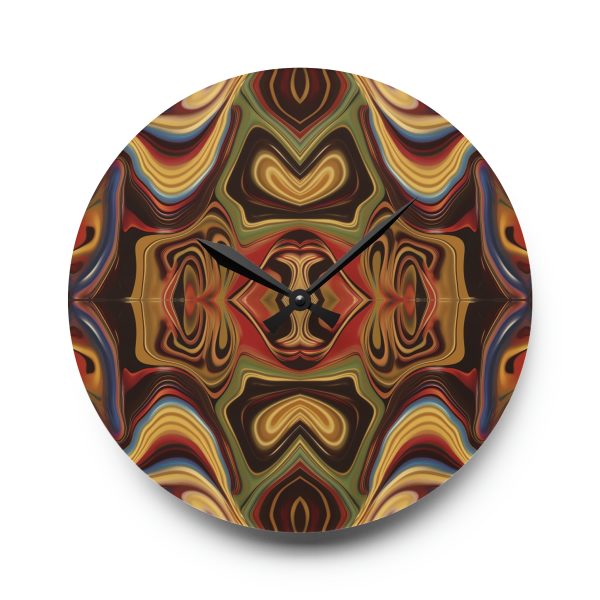 Lipnotic Kaleidoscope Background 02 - Acrylic Wall Clock - Image 13