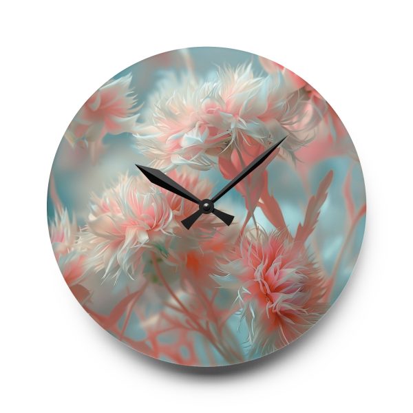 Floral Nebula 01 - Acrylic Wall Clock - Image 13