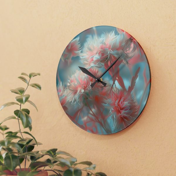 Floral Nebula 01 - Acrylic Wall Clock - Image 15