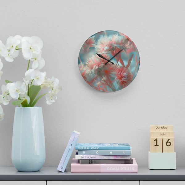 Floral Nebula 01 - Acrylic Wall Clock - Image 18