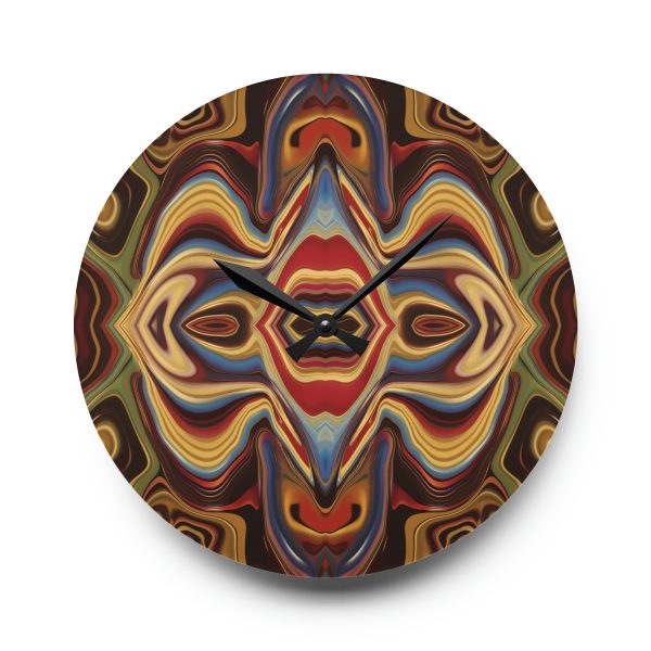 Lipnotic Kaleidoscope Background 03 - Acrylic Wall Clock - Image 13