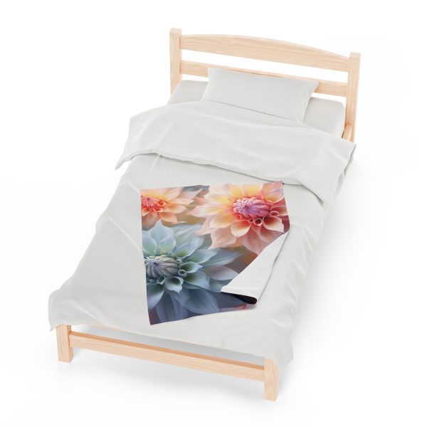 Pastel Fantasy Baroque Floral 02 - Velveteen Plush Blanket - Image 13