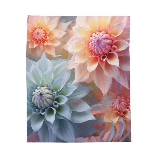 Pastel Fantasy Baroque Floral 02 - Velveteen Plush Blanket - Image 17