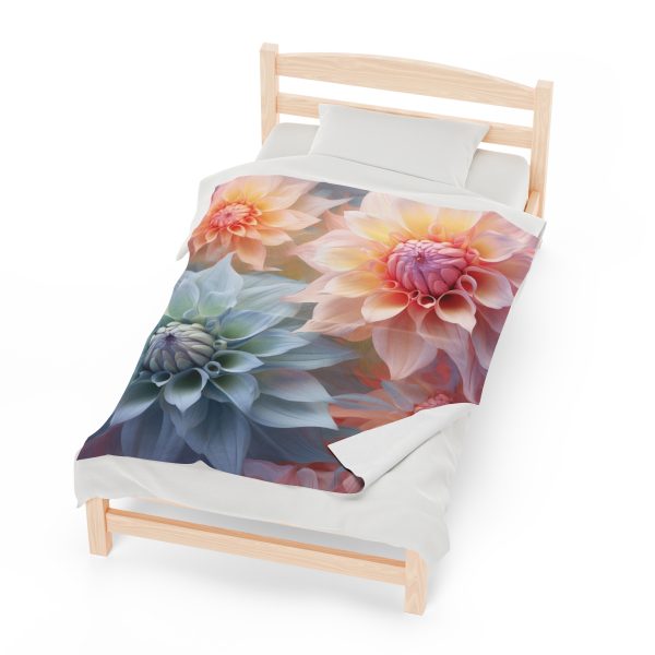 Pastel Fantasy Baroque Floral 02 - Velveteen Plush Blanket - Image 21