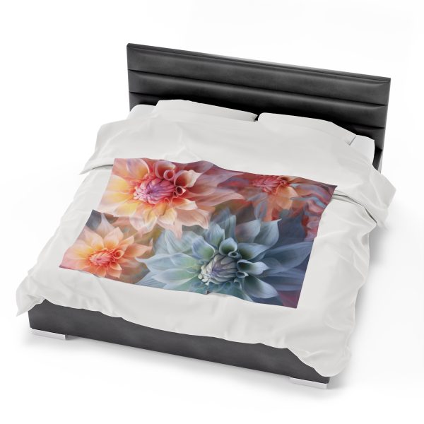 Pastel Fantasy Baroque Floral 02 - Velveteen Plush Blanket - Image 22