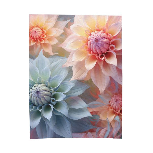 Pastel Fantasy Baroque Floral 02 - Velveteen Plush Blanket - Image 2