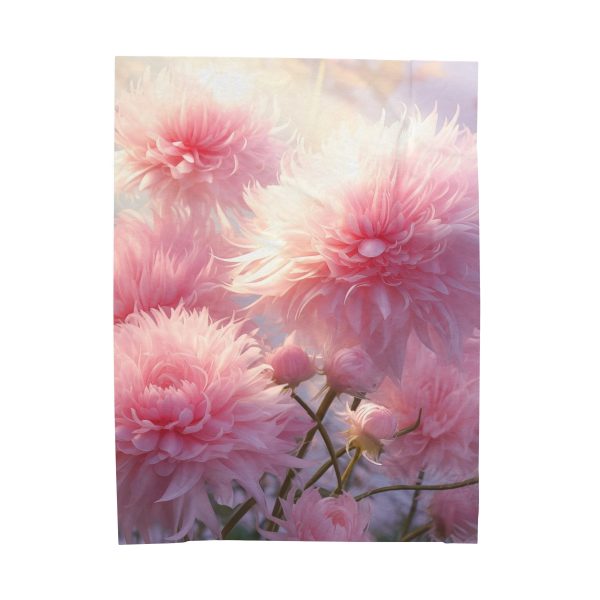 Rise and Shine Powder Puffs - Velveteen Plush Blanket - Image 2